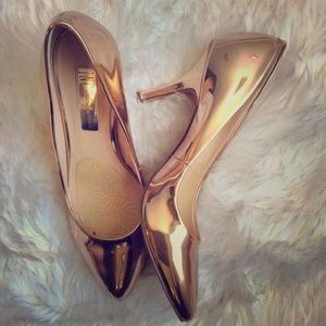 Rose Gold Chrome like Heels